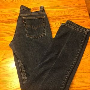 Levi’s 505 darkwash straight leg jeans size 10L